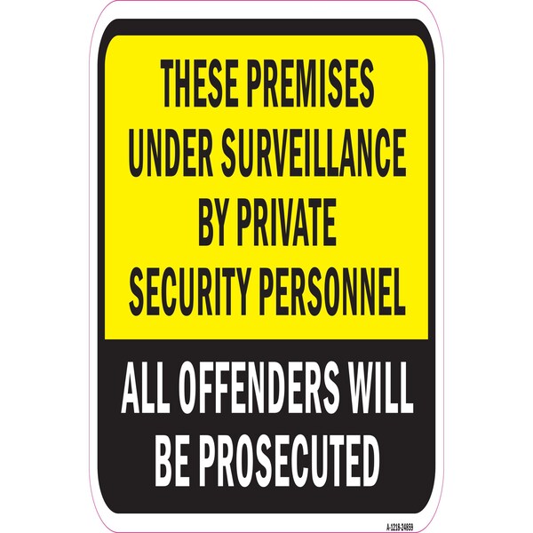 Signmission Safety Sign, 12 in Height, Aluminum, 24859 A-1218-24859 - main